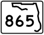 State Road 865 marker