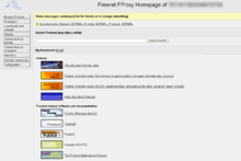 Screenshot of Freenet 0.7