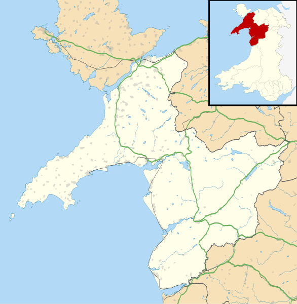 Archivo:Gwynedd UK location map.svg