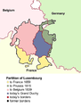 The three Partitions of Luxembourg greatly reduced Luxembourg's territory.