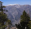 Mount Harwood (right), beside Mount San Antonio (center).