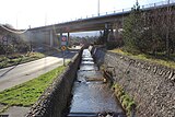 The Owendoher running under the M50 motorway.