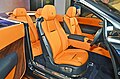 Bespoke orange interior, seating config