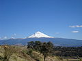 El volcán Popocatepetl visto desde la localidad de Cuijingo (enero de 2010).