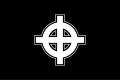 White nationalist Celtic cross flag