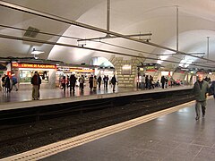 The metro line 1 platforms