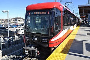 A new Siemens S200 unit at Saddletowne Station.