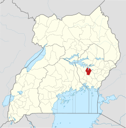 District location in Uganda