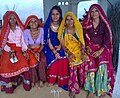 Meena women in traditional costumes