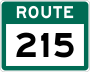 Route 215 marker