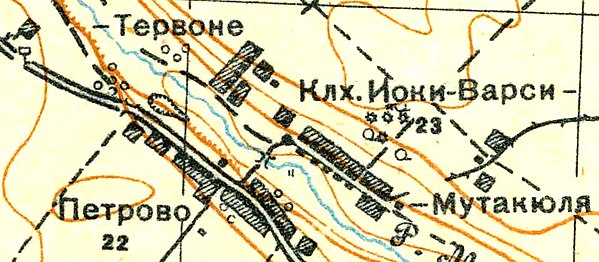 План деревни Петрово. 1931 год