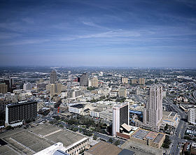 Downtown San Antonio from the Tower of the Americas