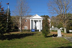 Monroe Town Hall as seen from Depot Street