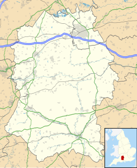 Map showing the location of Frank's Wood