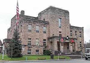 The Calhoun County Courthouse in Grantsville