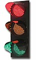 LED traffic light (using cap visors)