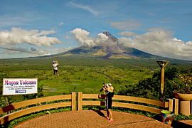 The volcano from a viewdeck.