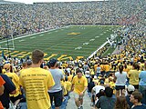 View from the student section during a game between Michigan and Miami University (OH), 2004.