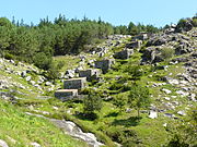 Conjunto de molinos escalonados de Folón y Picón, en Pontevedra (España).