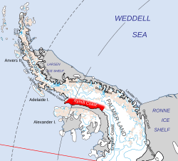 Location on Antarctic Peninsula