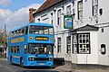 Image 7A Leyland Olympian, and the Grade II listed Angel Inn