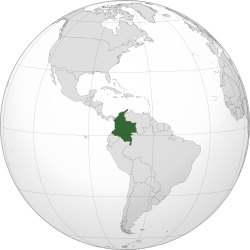 Location of Colombia