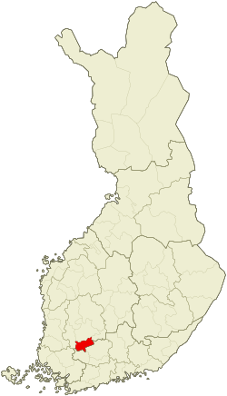 Location of Southern Pirkanmaa