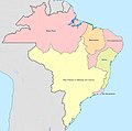 The captaincies of the State of Brazil in 1709