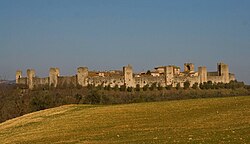 Panorama of Monteriggioni.