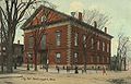 City Hall c. 1910. The building looks about the same today. It was constructed 1850–1851. The corner of Brown Square is visible across the street. The view is from where the Post Office now stands.