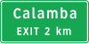 Advance exit with distance