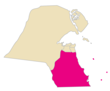 Map of Al Ahmadi Governorate