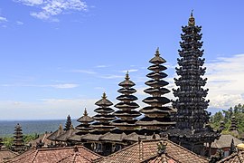 Meru towers of Pura Besakih