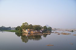 Confluence of the Bhavani and Kaveri Rivers.