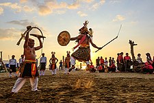 Caci (fighting) is one of the traditional martial arts of the Manggarai community in Flores Island, East Nusa Tenggara