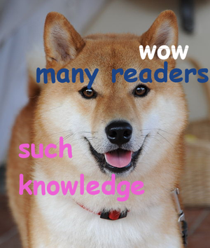 A Wikipedia Doge.