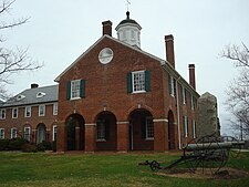 The Old Fairfax County Courthouse located in Fairfax City (photo from late 2010)