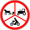 No power-driven or animal-drawn vehicles