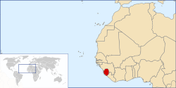 Location of Sierra Leone