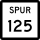 State Highway Spur 125 marker