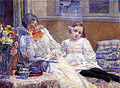 Madame Van Rysselberghe et sa fille.