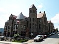 Carnegie Free Library of Braddock in Braddock, Pennsylvania, built in 1888, was the first Carnegie Library in the United States.