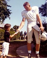 Johnny Unitas, who wore a flattop during much of his NFL career