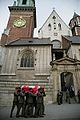 The coffin of President of Poland Lech Kaczyński is carried, 2010.