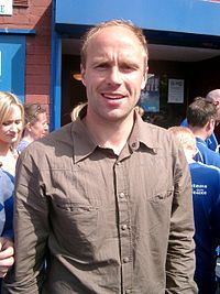 Neil MacFarlane outside Palmerston Park, Dumfries