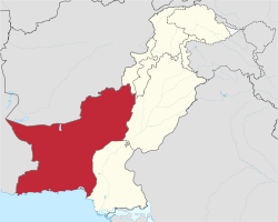 Location of Balochistan