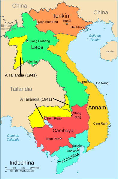 Archivo:French Indochina subdivisions ww2-es.svg