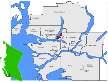 Location of Belcarra in British Columbia