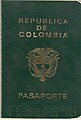 Pasaporte colombiano de 1989