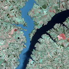 Rio Parana seen from Spot Satellite